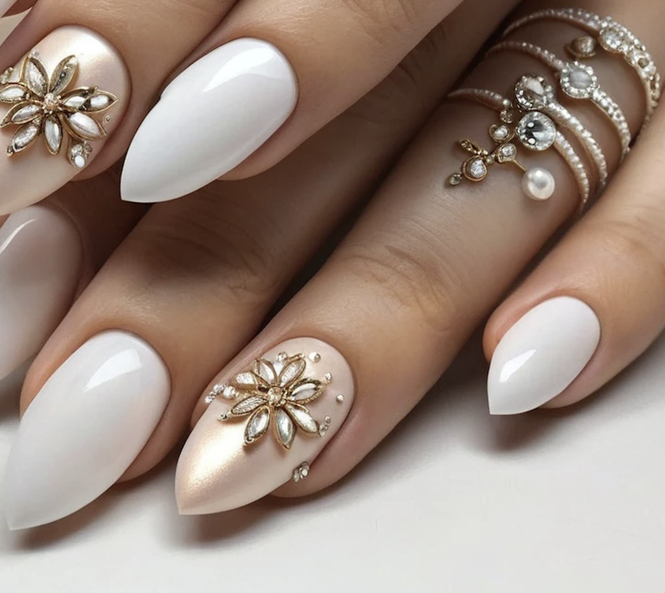   Embellished Tips Glam Up Queen